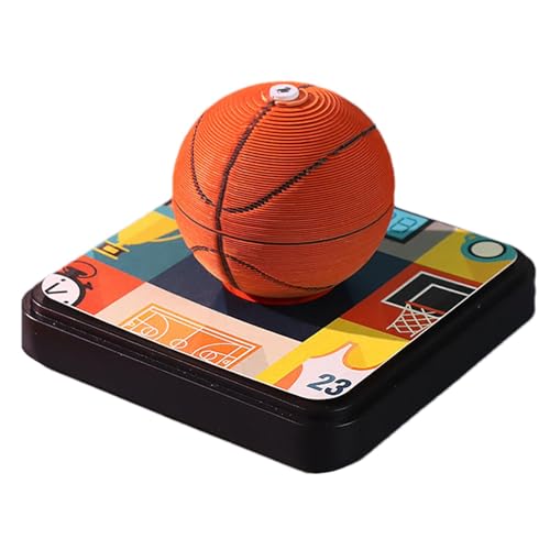 Kalender 2025 Notizblock, Notizblock Kalender - Creative Ball Sports Notizblock Kalender, Papierskulptur, Basketball Statue, Fußball Statue, für Sportbegeisterte, Po von Generic