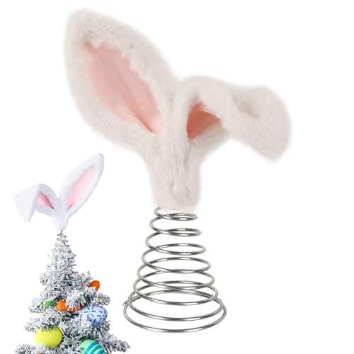 Kaninchen Ears Tree Topper - Miniatur Hase Ears, Festliche Partyzubehör | Schlafzimmer Urlaub Dekorationen, Hotel Ostern Ornamente, Osterbaum Top Ornamente, Miniatur Kaninchen Für Osterbaum von Generic