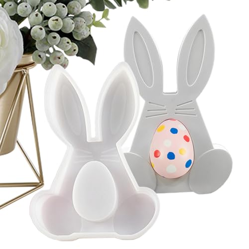 Kaninchen Harz Formen, Silikon Kaninchen Formen, Handgemachte Kerzen Herstellung, Große Hohle Ohr Kaninchen Form, Wachs Epoxidharz Gießform, c von Generic