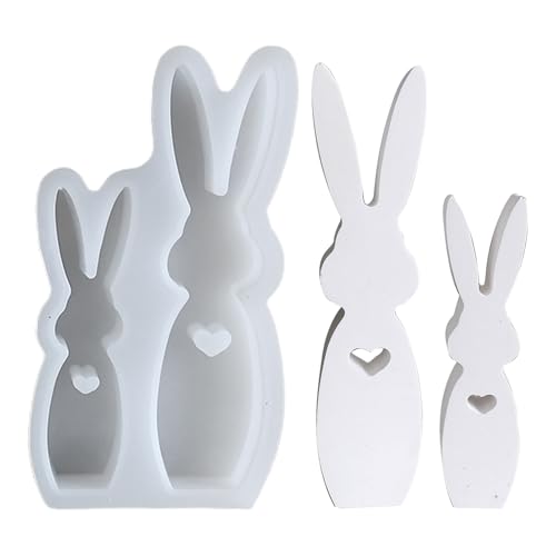 Kaninchen-Kerzenform, Tierformen für Ton, flexible Kaninchenform, Silikon, kreatives Urlaubszubehör, Bastelbedarf für Beton, Seife, Dekoration Kaninchen-Kerzenform, Tierformen für Ton, flexible Kaninchenform, Silikon, kreatives Urlaubszubehör, Bastelbedarf für Beton, Seife, Dekoration von Generic