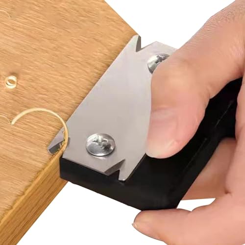 Kantenbandschneider, Handhobelmaschine für Grate - Winkelhobel aus Kohlenstoffstahl | Handhobel mit Bakelit-Griff, wasserdicht, für ABS, Furnier, PVC von Generic