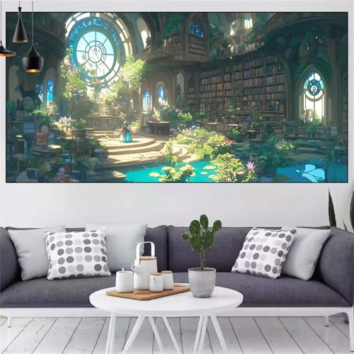 Karikatur Diamond Painting xxl 100x200cm Diamond Painting Erwachsene Landschaft Diamant Malerei Set,Mosaikherstellung Malen Nach Zahlen Cross Stickerei Kunst Leinwand Malerei Kits,Gifts Frauen CN-151 von Generic