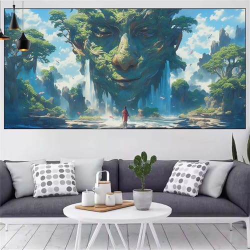 Karikatur Diamond Painting xxl 90x180cm Diamond Painting Erwachsene Abstrakt Diamant Malerei Set,Mosaikherstellung Malen Nach Zahlen Cross Stickerei Kunst Leinwand Malerei Kits,Gifts Frauen CN-147 von Generic