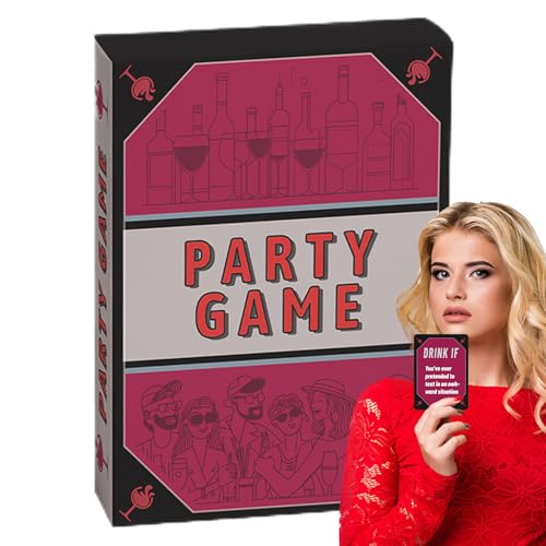 Karten für den Spieleabend, Partyspiel, englische 50 x lustige Partykarten für mehrere Spieler, Herausforderungen der Reisespiele und lustige Fragen zum Geburtstag, Unterhaltung von Generic