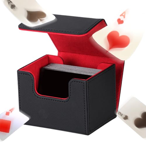 Kartenspielspeicherbox - Heavy -Dut -Deck -Koffer enthält 120+ Karten | Schockdetermagnetischer Abschluss Beschützer | Tragbarer Organisator für TCG, Collectibles & Board Games | Reisefreundliches Des von Generic