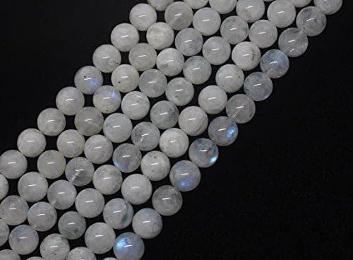 Kashish Gems & Jewels Regenbogen-Mondstein-Perlen, rund, 7,5–8 mm, Naturstein, 33 cm Kashish Gems & Jewels Regenbogen-Mondstein-Perlen, rund, 7,5–8 mm, Naturstein, 33 cm von Generic