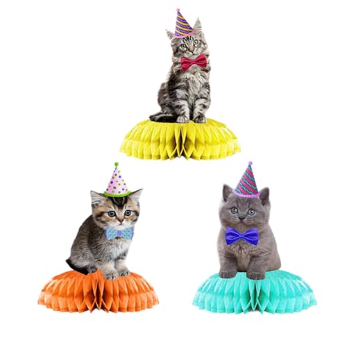 Katzen-Honigkamm-Dekoration, Kätzchen-Themen-Dekorationen, Hunde-Honigkamm-Mittelaufsätze, Tischdekorationen mit Hundemotiv Katzen-Honigkamm-Dekoration, Kätzchen-Themen-Dekorationen, Hunde-Honigkamm-Mittelaufsätze, Tischdekorationen mit Hundemotiv von Generic