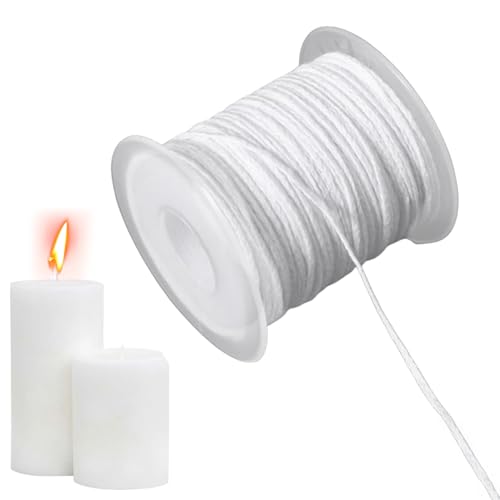 Kerze Docht Spool - Papier Kern geflochtene Schnur, Baumwollkerze machen Docht | Niedrige Rauch natürliches Soja- beschichtet, Herstellung von Draht, Home Kerzen machen Lieferung Paket für Soja Kerze Docht Spool - Papier Kern geflochtene Schnur, Baumwollkerze machen Docht | Niedrige Rauch natürliches Soja- beschichtet, Herstellung von Draht, Home Kerzen machen Lieferung Paket für Soja von Generic