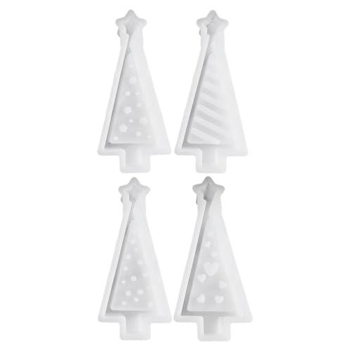 Kerzen Gießform Für Weihnachten,Weihnachtsbaum Form Kerzengießform - 4-teilige wiederverwendbare Herstellungsform für Weihnachtsschmuck für Schokolade Seife Fondant Kuchen Kerzen Gießform Für Weihnachten,Weihnachtsbaum Form Kerzengießform - 4-teilige wiederverwendbare Herstellungsform für Weihnachtsschmuck für Schokolade Seife Fondant Kuchen von Generic