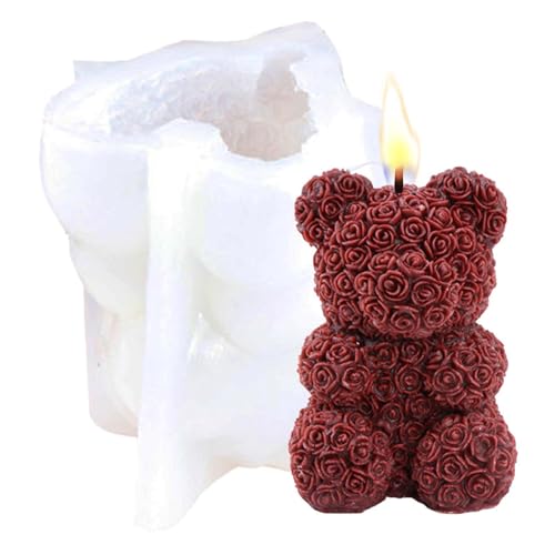Kerzenform aus Silikon, rosa Silikon-Kerzenformen in Tierform, handgemachte Seifenformen aus rosafarbenem Tierkreideharz für die Herstellung von Lieferungen von Generic