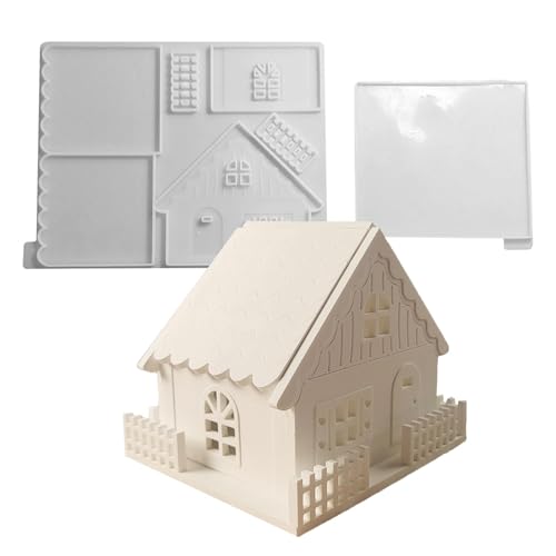 Kerzenhalter Form – 2 Stück Kerzenhalter, Schneehaus, Silikonformen für Beton, Epoxidharz, wiederverwendbare Gießform, multifunktionaler Kerzenhalter für Dekoration von Generic
