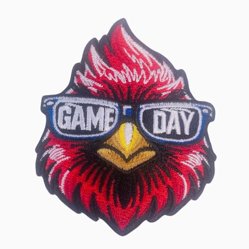 Khunjoy Red Bird Cartoon in Game Day Sport Patches Arizona Baseball Sport Team bestickt. von Generic