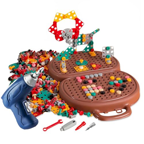 Kids Play Toolbox | Kreatives Werkzeugset für einen Bohrer für Elektrospielzeug, Kinderübungen und Schraubspielzeug, Bärenboxen für 2D/3D Schraubwerkzeuge Spielzeug für Kids Play Toolbox | Kreatives Werkzeugset für einen Bohrer für Elektrospielzeug, Kinderübungen und Schraubspielzeug, Bärenboxen für 2D/3D Schraubwerkzeuge Spielzeug für von Generic