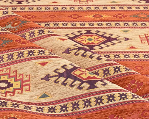 Kilim-Muster, Polsterstoff, Kelim, Bohemian, Boho, Wandteppich, Tribal, südwestlich, türkisch, persisch, marokkanisch, mexikanisch, ethnischer Stoff, Meterware (1 Yard (139,7 x 91,4 cm) von Generic