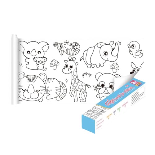Kinder-Zeichenrolle, 29,9 x 29,9 cm, 2025 neue, einklebbare große Malpapierrolle für Kinder und Kleinkinder, Kunst-Malpapier zum Malen, DIY-Füllen, Bildtisch-Malblatt Qmh239 (Light Blue, 3m) von Generic