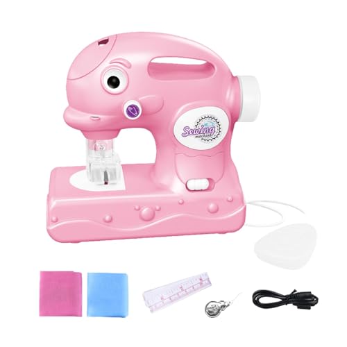 Kindernähmaschine - Spielzeugnähmaschine Kunst und Handwerk Kinderspielzeug Leichte Naht Nähmaschine | Die batteriebetriebene tragbare Nähmaschine f von Generic