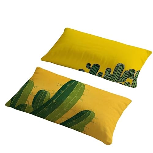 Kissenbezug 40x70 cm Outdoor Kissen Gelber Kaktus Sofakissen 2er Set Kissenbezug Samtstoff Kissenbezüge Kaktus Kissenhülle Zierkissen Deko Couchkissen für Garten Schlafzimmer Balkon Herbst Dekor w-23 Kissenbezug 40x70 cm Outdoor Kissen Gelber Kaktus Sofakissen 2er Set Kissenbezug Samtstoff Kissenbezüge Kaktus Kissenhülle Zierkissen Deko Couchkissen für Garten Schlafzimmer Balkon Herbst Dekor w-23 von Generic