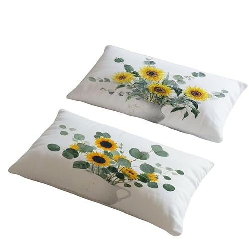 Kissenbezug 50x70 cm Outdoor Kissen Weiß Sofakissen 2er Set Kissenbezug Samtstoff Kissenbezüge Blume Kissenhülle Deko Couchkissen für Garten Schlafzimmer Balkon Auto Terrasse Herbst Dekoration w-3 Kissenbezug 50x70 cm Outdoor Kissen Weiß Sofakissen 2er Set Kissenbezug Samtstoff Kissenbezüge Blume Kissenhülle Deko Couchkissen für Garten Schlafzimmer Balkon Auto Terrasse Herbst Dekoration w-3 von Generic