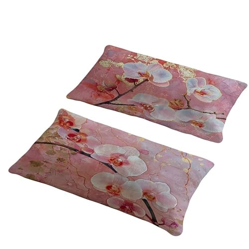 Kissenbezug 50x80 cm Outdoor Kissen Rosa Sofakissen 2er Set Kissenbezug Samtstoff Kissenbezüge Phalaenopsis Kissenhülle Deko Couchkissen für Garten Schlafzimmer Balkon Terrasse Herbst Dekoration w-9 Kissenbezug 50x80 cm Outdoor Kissen Rosa Sofakissen 2er Set Kissenbezug Samtstoff Kissenbezüge Phalaenopsis Kissenhülle Deko Couchkissen für Garten Schlafzimmer Balkon Terrasse Herbst Dekoration w-9 von Generic