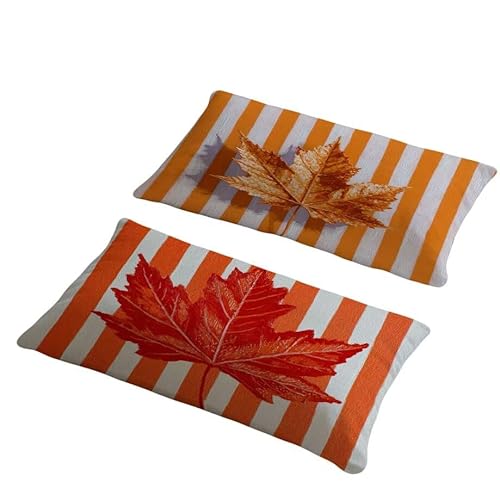 Kissenbezug 60x80 cm Outdoor Kissen Orange Sofakissen 2er Set Kissenbezug Samtstoff Kissenbezüge Ahornblatt Kissenhülle Zierkissen Deko Couchkissen für Garten Schlafzimmer Balkon Herbst Dekor w-29 Kissenbezug 60x80 cm Outdoor Kissen Orange Sofakissen 2er Set Kissenbezug Samtstoff Kissenbezüge Ahornblatt Kissenhülle Zierkissen Deko Couchkissen für Garten Schlafzimmer Balkon Herbst Dekor w-29 von Generic
