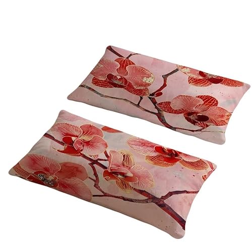 Kissenbezug 70x90 cm Outdoor Kissen Rosa Sofakissen 2er Set Kissenbezug Samtstoff Kissenbezüge Phalaenopsis Kissenhülle Zierkissen Deko Couchkissen für Garten Schlafzimmer Balkon Herbst Dekor w-179 Kissenbezug 70x90 cm Outdoor Kissen Rosa Sofakissen 2er Set Kissenbezug Samtstoff Kissenbezüge Phalaenopsis Kissenhülle Zierkissen Deko Couchkissen für Garten Schlafzimmer Balkon Herbst Dekor w-179 von Generic
