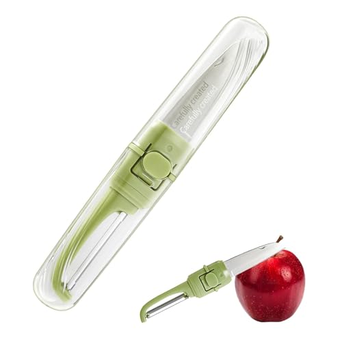 Kitchen Fruit Peeler, Fruit Peeler Tool, Double Ended Stainless Steel Fruit Peeler Kitchen Tool - Purpose Fruit Knife for Kitchen, Picnic, Camping and Travel with Ergonomic Handle Kitchen Fruit Peeler, Fruit Peeler Tool, Double Ended Stainless Steel Fruit Peeler Kitchen Tool - Purpose Fruit Knife for Kitchen, Picnic, Camping and Travel with Ergonomic Handle von Generic
