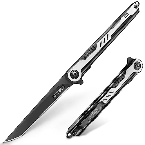 KRYVEX Klappmesser Taschenmesser, Slim Einhandmesser Scharfes Outdoor Klappmesser mit klinge aus Edelstahl, Gentleman's Messer für Outdoor Camping KRYVEX Klappmesser Taschenmesser, Slim Einhandmesser Scharfes Outdoor Klappmesser mit klinge aus Edelstahl, Gentleman's Messer für Outdoor Camping von Generic