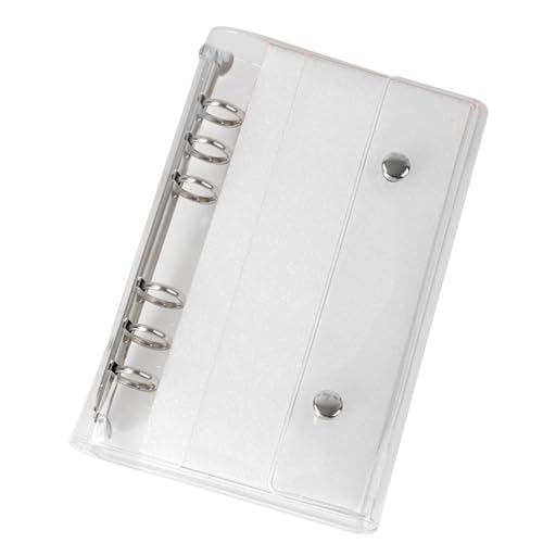 Klarer Ordner A6/A7-6 Ring Klar PVC Notizbuch Ordner Deckel - Loseblatt für Fotos Karten Dokumente Budget Journal Schule Büro Klarer Ordner A6/A7-6 Ring Klar PVC Notizbuch Ordner Deckel - Loseblatt für Fotos Karten Dokumente Budget Journal Schule Büro von Generic