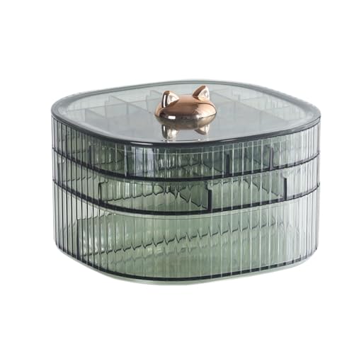 Klarer Schmuckorganizer, transparente Schmuckschatulle, Schmuck-Display Box | Organizer für Ohrringe, mehrstufiges Etui für Ohrringe und Armbänder Klarer Schmuckorganizer, transparente Schmuckschatulle, Schmuck-Display Box | Organizer für Ohrringe, mehrstufiges Etui für Ohrringe und Armbänder von Generic