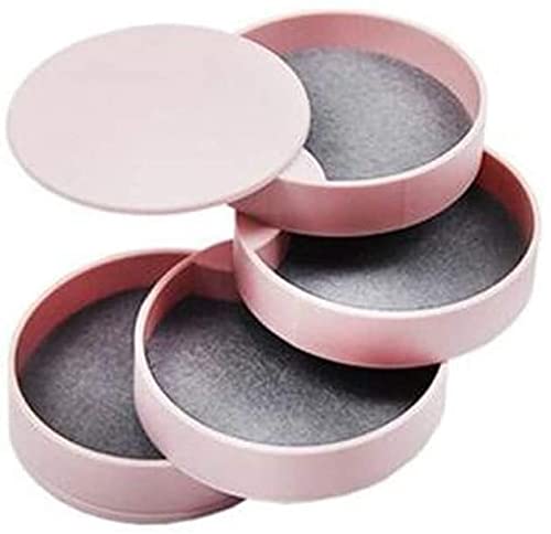 Klassische Schmuckschatulle, staubdicht, drehbar, Schmuck-Organizer-Boxen mit Deckel, ABS-Harz-Finish, mehrschichtiger Aufbewahrungskoffer, Geschenk für Frauen Klassische Schmuckschatulle, staubdicht, drehbar, Schmuck-Organizer-Boxen mit Deckel, ABS-Harz-Finish, mehrschichtiger Aufbewahrungskoffer, Geschenk für Frauen von Generic