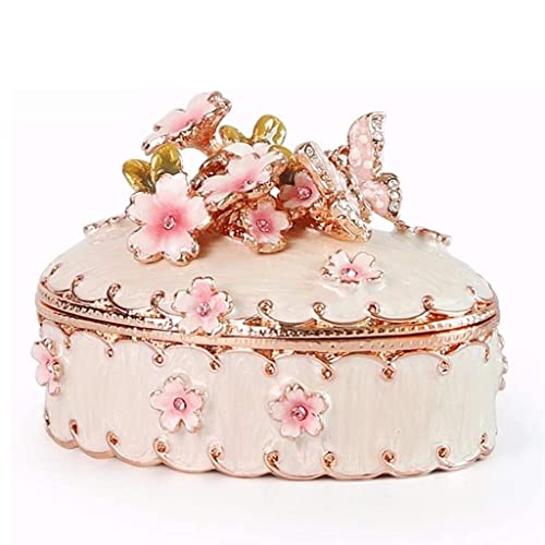 Klassische Schmuckschatulle im Vintage-Stil, ativer Schmuck-Organizer für Frauen, Kirschblüten-Schmuckaufbewahrung. Aufbewahrungskoffer Klassische Schmuckschatulle im Vintage-Stil, ativer Schmuck-Organizer für Frauen, Kirschblüten-Schmuckaufbewahrung. Aufbewahrungskoffer von Generic