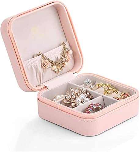 Klassischer Schmuckkoffer, tragbare Schmuckschatulle mit Reißverschluss, Schmuck-Organizer, Ohrringe, Halsketten, Kleiner Aufbewahrungskoffer Klassischer Schmuckkoffer, tragbare Schmuckschatulle mit Reißverschluss, Schmuck-Organizer, Ohrringe, Halsketten, Kleiner Aufbewahrungskoffer von Generic