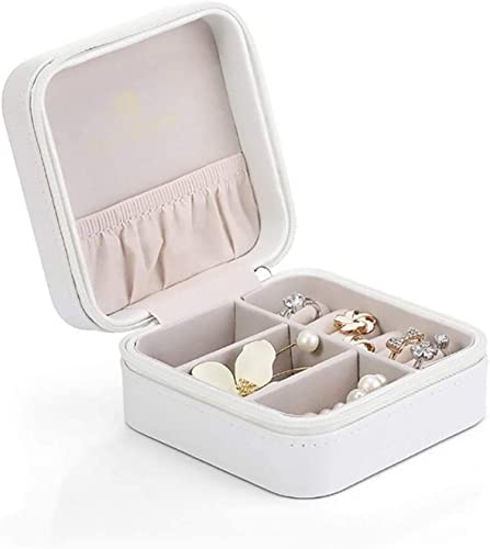 Klassischer Schmuckkoffer, tragbare Schmuckschatulle mit Reißverschluss, Schmuck-Organizer, Ohrringe, Halsketten, Kleiner Aufbewahrungskoffer Klassischer Schmuckkoffer, tragbare Schmuckschatulle mit Reißverschluss, Schmuck-Organizer, Ohrringe, Halsketten, Kleiner Aufbewahrungskoffer von Generic