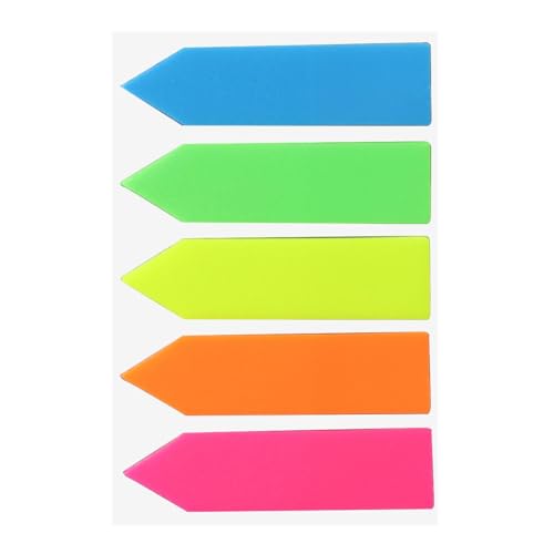 Klebeetiketten aus Papier, 100 Seitenmarker, bunte Papieretiketten, durchscheinende fluoreszierende Etiketten für Rezeptheft Klebeetiketten aus Papier, 100 Seitenmarker, bunte Papieretiketten, durchscheinende fluoreszierende Etiketten für Rezeptheft von Generic