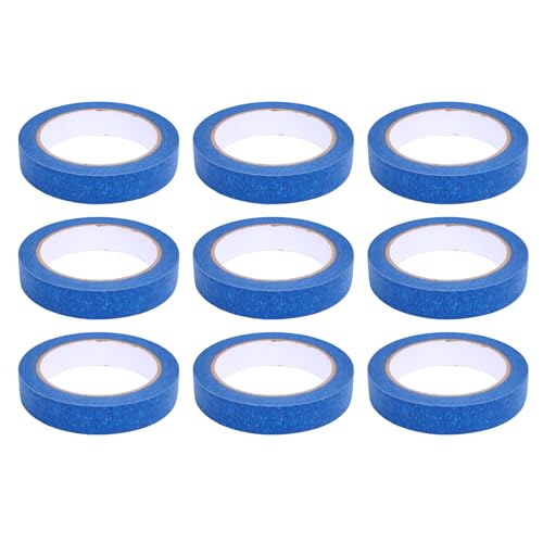 Kleber Blaues Malband 20mm X 30 M Einfach Anwendung Präzisionsrandsteuerung 12 Rollen Klebeband für Home Craft Art Projects von Generic