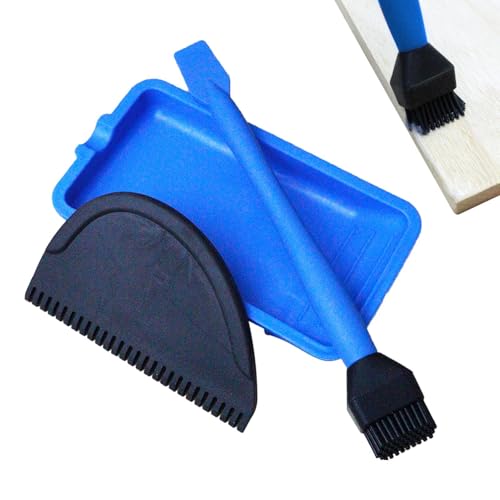 Klebezubehör für Holzarbeiten, Silikonkleber-Applikator-Set, Bürste und Klebstoffverteiler, komplettes und multifunktionales Set aus Silikonkleber für Carpin von Generic