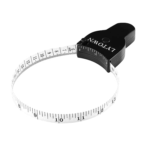 Kleidermaßband | Weiches Maßband | Weiches einziehbares Maßband, weiches Lineal, metrisches imperiales Maßband, hohe Genauigkeit, doppelseitig | 150 cm/60 Zoll Körpermaßband für Brusthöhe von Generic