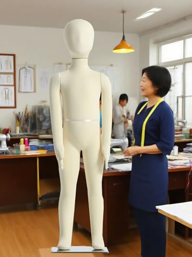 Kleiderpuppe Schneiderpuppe Kinder Kleiderform Ganzkörper, Nähende Kinderpuppe Soft Mit Ständer Metallfuß, Realistische Verstellbare Abnehmbare Puppe Jungen Mädchen Für Display Kleidung(7 Years Old) Kleiderpuppe Schneiderpuppe Kinder Kleiderform Ganzkörper, Nähende Kinderpuppe Soft Mit Ständer Metallfuß, Realistische Verstellbare Abnehmbare Puppe Jungen Mädchen Für Display Kleidung(7 Years Old) von Generic