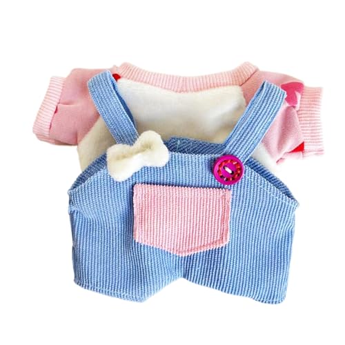 Kleidung für Plüschpuppen: Overalls und für Puppen, süße Overalls und Cartoon-Oberteile, 20 cm, volle Puppen-Kostüme für Frauen und Mädchen, Rollenspielzeug für das Wohnzimmer Kleidung für Plüschpuppen: Overalls und für Puppen, süße Overalls und Cartoon-Oberteile, 20 cm, volle Puppen-Kostüme für Frauen und Mädchen, Rollenspielzeug für das Wohnzimmer von Generic