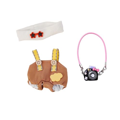 Kleidung für Puppen (Keine Puppe) Handgemachte Kleidung für Puppen Outfits für 17cm Sammlerstücke Stilvolle Mode für den Urlaub Tne547 (Coffee, 10cm) von Generic