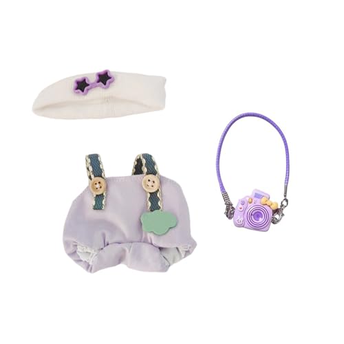 Kleidung für Puppen (Keine Puppe) Handgemachte Kleidung für Puppen Outfits für 17cm Sammlerstücke Stilvolle Mode für den Urlaub Tne547 (Purple, 10cm) von Generic