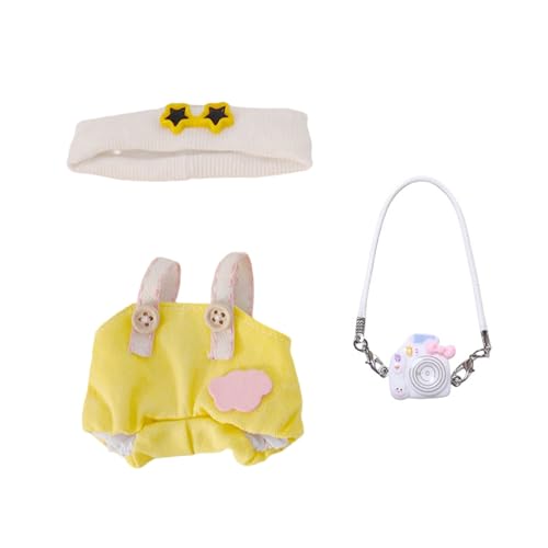 Kleidung für Puppen (Keine Puppe) Handgemachte Kleidung für Puppen Outfits für 17cm Sammlerstücke Stilvolle Mode für den Urlaub Tne547 (Yellow, 10cm) von Generic