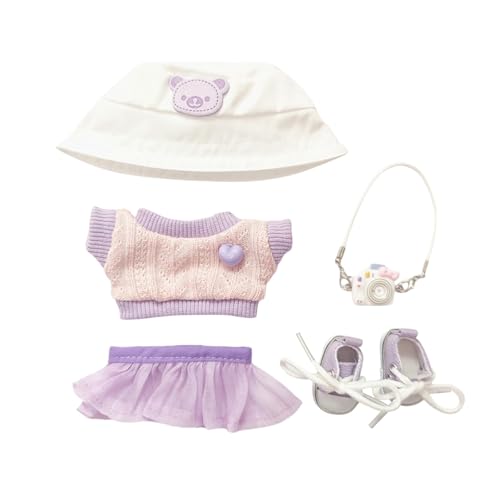 Kleidung für Puppen 17 cm/6,7, Exquisite Accessoires, Keine Puppe Tne428 (Purple, 10cm) von Generic