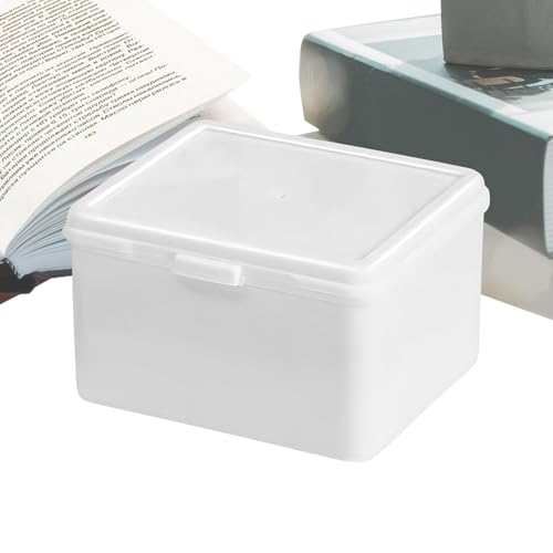 Kleine Aufbewahrungsbehälter, kleiner Mülleimer mit Deckel, weiße Spielkartenbox zum Sammeln mit Deckel, Kartenhalter, Aufbewahrungsbox für Coll von Generic