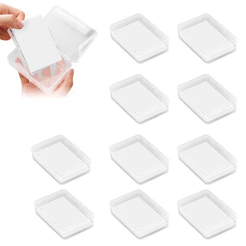 Kleine Aufbewahrungsbox aus Kunststoff mit Deckel, kleine transparente Behälter zum Sammeln von kleinen Schmuckstücken (3) von Generic