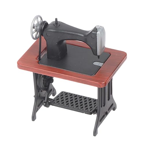 Kleine Nähmaschine - Nähmaschinen-Szenenmodell, Haushaltsnähmaschine | Hochwertige Miniatur-Nähmaschine, Miniatur-Nähmaschine für Don von Generic