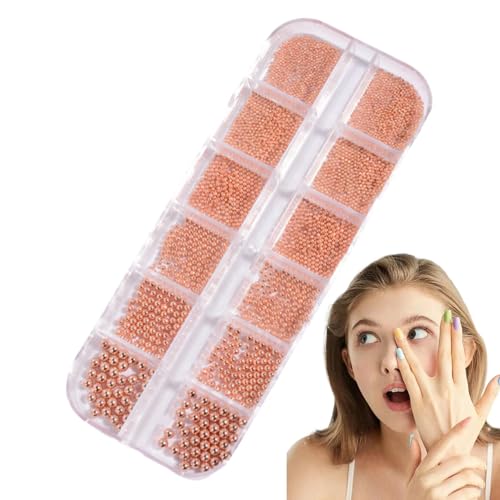 Kleine Nagelperlen, kleine Nagelperlen – Kunst-Dekoration | 3D Minue Mini Seite Manucure Gold Kaviar Perlen Dekoration für Schmuck Kleine Nagelperlen, kleine Nagelperlen – Kunst-Dekoration | 3D Minue Mini Seite Manucure Gold Kaviar Perlen Dekoration für Schmuck von Generic
