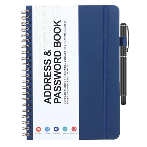 Kleine Passwortbücher für Senioren, Buch mit Passwort-Organisator | Notizblock des Passwortschutzes - Passwortbuch für Frauen und Männer, Zuhause, Konferenzraum Kleine Passwortbücher für Senioren, Buch mit Passwort-Organisator | Notizblock des Passwortschutzes - Passwortbuch für Frauen und Männer, Zuhause, Konferenzraum von Generic
