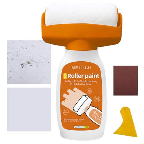 Kleine Walzenrollen -Top -Pinsel - Walzenbürste für Reparaturwände mit Wandreparaturnudeln, Schaber für tragbare Farbe, Reparaturset für Spackle -Wände von Generic