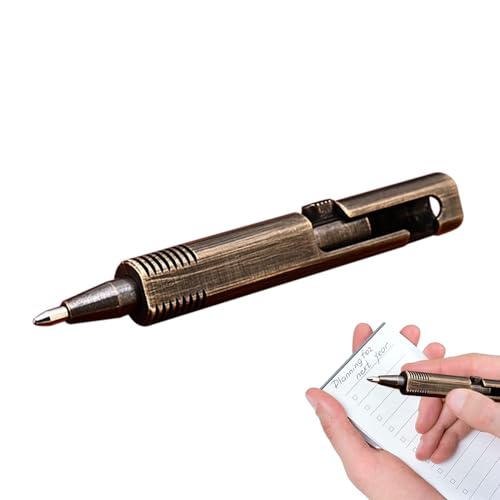 Messing-Kugelschreiber – elegantes Schreibgerät, Premium-Metalldesign | Schreiberlebnis, klassischer Messingstil, elegante Stifte für Schule, Ho von Generic